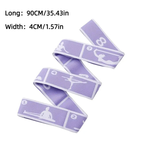 Resistance Band Yoga Stretching Belt - Elastic Pilates & Dance Fitness