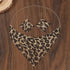 Fashion Leopard Print Jewelry Set – 3pcs Vintage Elegant Design
