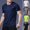 Lightweight men's running jersey with quick-dry technology, ideal for bodybuilding and gym sessions.