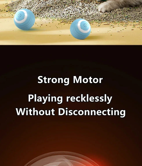 Smart Interactive Rolling Ball for Cats – Electronic Indoor Toy