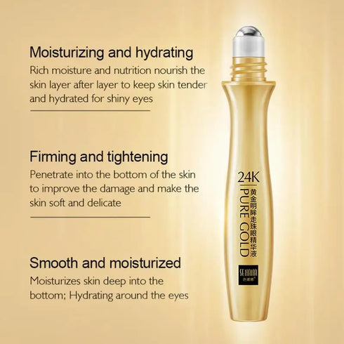 24K Gold Bright Eye Roller – Hydrating & Anti-Dark Circles