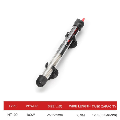 Adjustable Temperature Aquarium Heater Rod - 25W to 300W