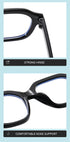 Retro Oversized Anti-Blue Light Glasses – Stylish Eyewear for Men & Women