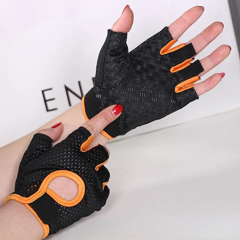 Cycling Fingerless Gloves - Breathable Anti-Slip for Men & Women