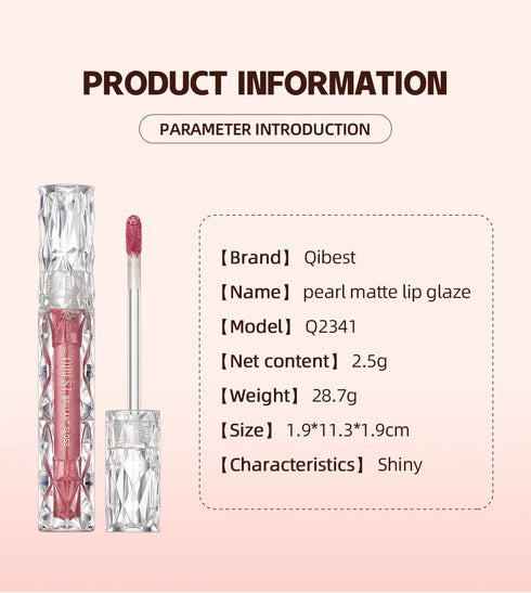 Shimmer Lip Gloss – Diamond Glitter & Waterproof