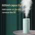 600ml USB Air Humidifier with Double Spray Ports & Essential Oil Diffuser