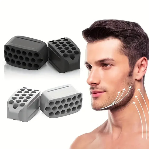1/2Pcs Jaw Exerciser - Face & Jawline Slimming Silicone Chew