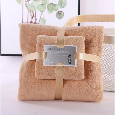 2PC Super Soft Quick-Dry Bath Towel Set