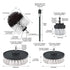 Brush Attachment Set for Power Scrubber - 2/3.5/4/5'' Cleaning Kit with Extender