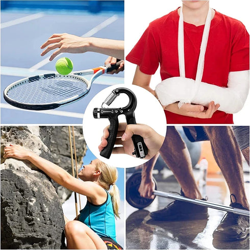 5-60kg Adjustable Hand Grip Strengthener - Wrist & Forearm Exerciser