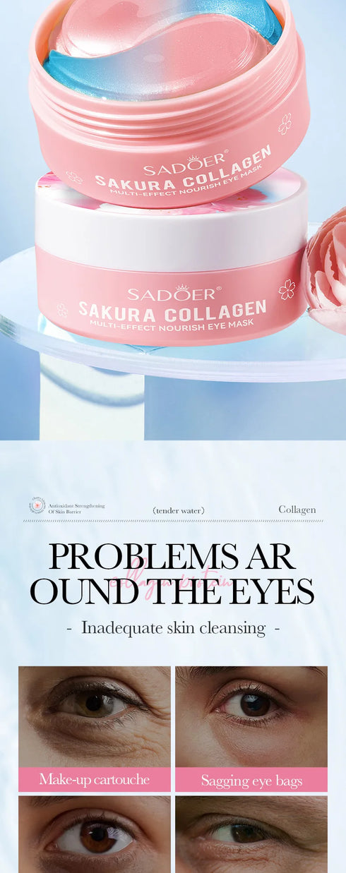 Sakura Collagen Eye Mask – Hydrating & Anti-Dark Circles