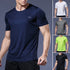 Men's Summer Quick Dry Gym T-Shirt - Oversized Fitness & Running Jersey