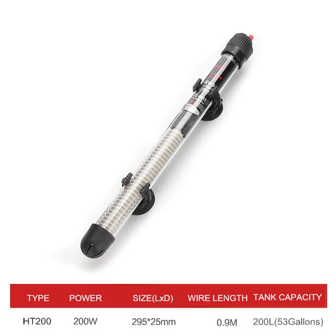 Adjustable Temperature Aquarium Heater Rod - 25W to 300W