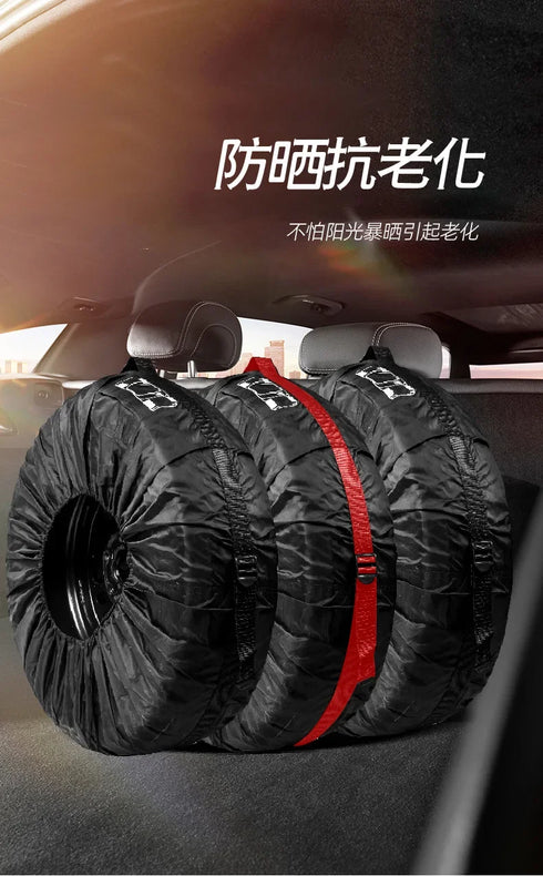 1PCS Universal Car Spare Tire Cover, Dust-proof 210D Oxford Cloth Protector