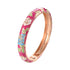 Enameled Flower Bracelet for Women – Elegant Bangle Jewelry