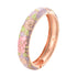 Enameled Flower Bracelet for Women – Elegant Bangle Jewelry