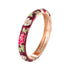 Enameled Flower Bracelet for Women – Elegant Bangle Jewelry