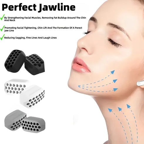 1/2Pcs Jaw Exerciser - Face & Jawline Slimming Silicone Chew