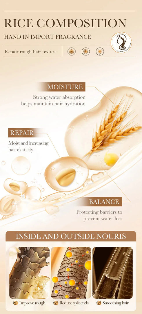 Rice Raw Pulp Hair Mask – Deep Nourishment & Repair