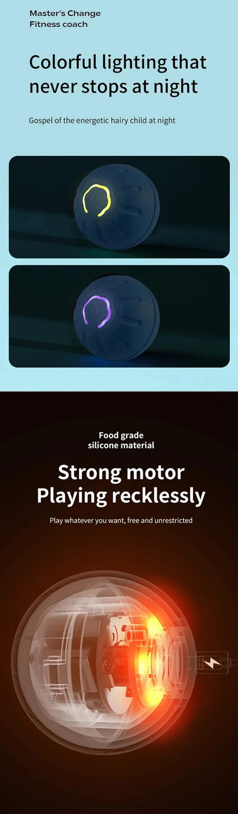 Smart Electronic Dog Toy Ball – USB Rechargeable & Interactive