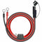2-piece battery charger cables with 16AWG wire and built-in fuse.