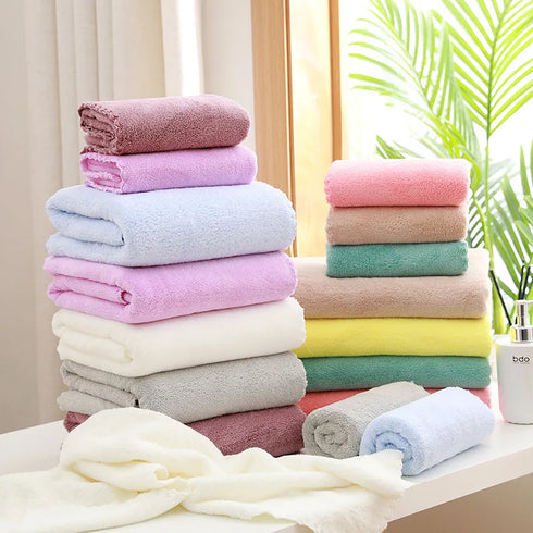 2PC Super Soft Quick-Dry Bath Towel Set