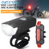 USB Rechargeable Bike Light Set
