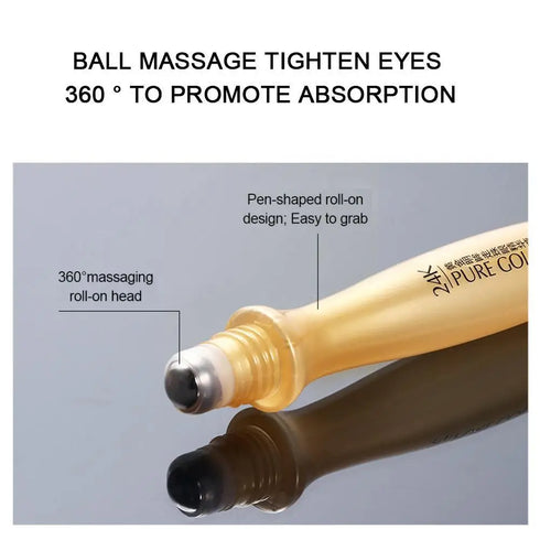 24K Gold Bright Eye Roller – Hydrating & Anti-Dark Circles