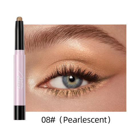 12-Color Pearlescent Eyeshadow & Eyeliner Pencil – Waterproof & Long-Lasting