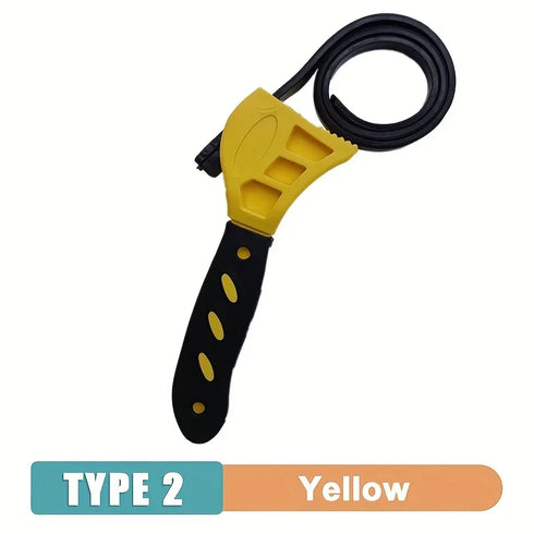 6-inch Adjustable Belt Wrench Oil Filter Puller Strap Spanner