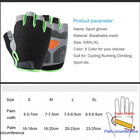 Non-Slip Breathable Gym Gloves