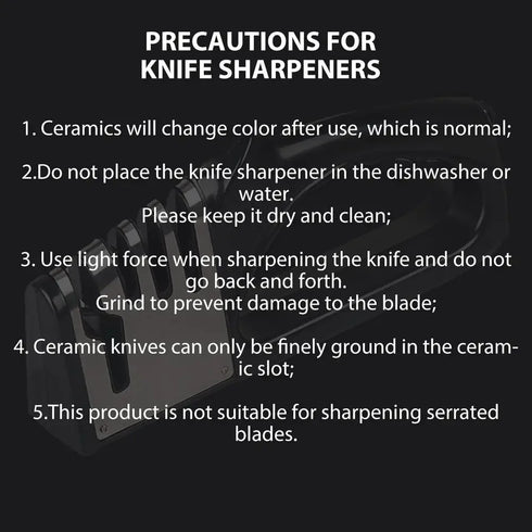 4-Segment Multifunctional Knife Sharpener - Portable & Non-slip