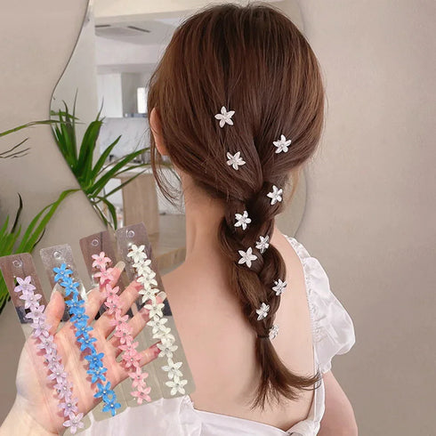 10pcs Mini Flower Hair Claw Clips – Stylish Everyday Hair Accessories