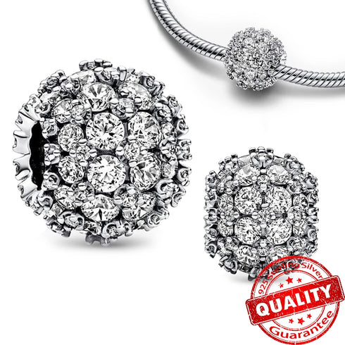 Authentic 925 Sterling Silver Star, Moon & Sun Charm