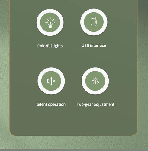 600ml USB Air Humidifier with Double Spray Ports & Essential Oil Diffuser