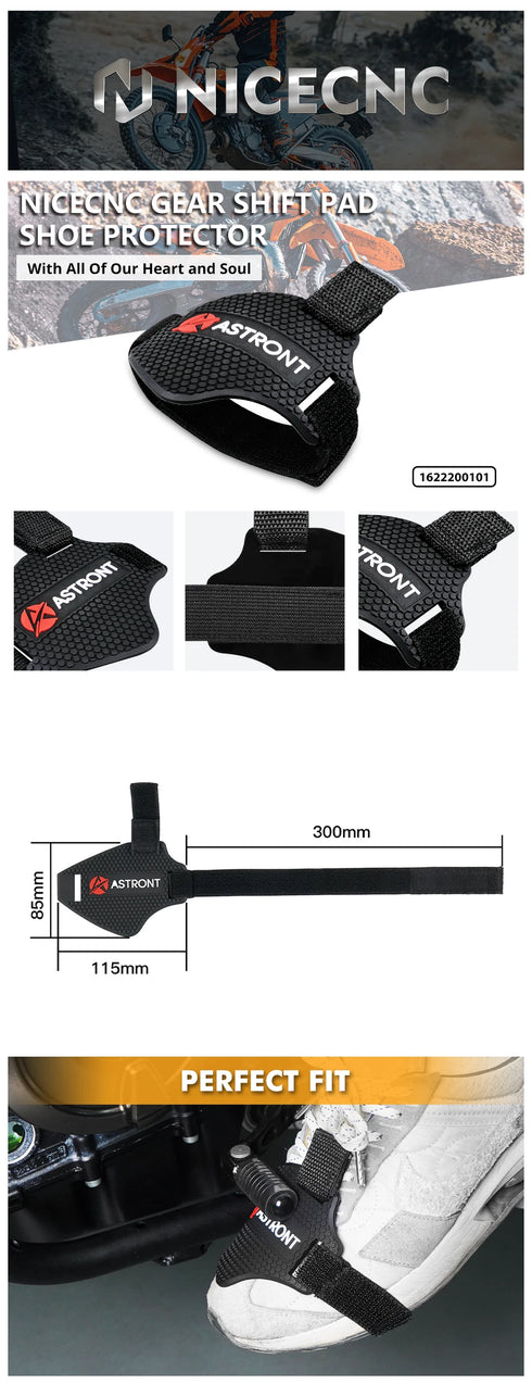 Adjustable Motorcycle Gear Shifter Pad Boot Protector for KTM, Yamaha, Honda & More