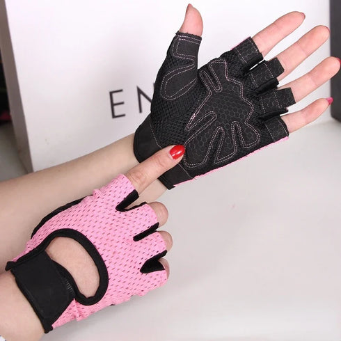 Cycling Fingerless Gloves - Breathable Anti-Slip for Men & Women