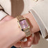 Luxury Square Quartz Watch for Women – Gold Plated Elegance