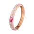 Enameled Flower Bracelet for Women – Elegant Bangle Jewelry
