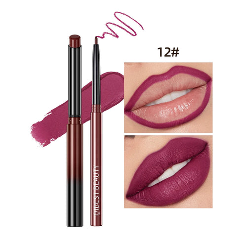 Matte Nude Lipstick Pen – Long-Lasting Waterproof Lip Liner Set