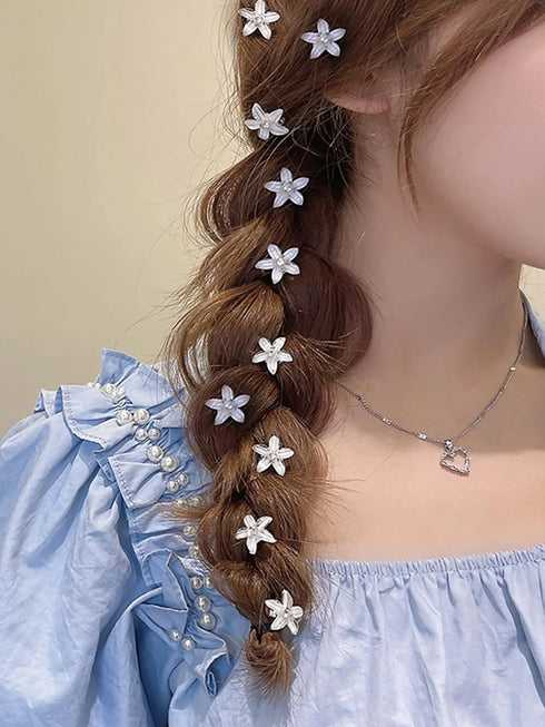 10pcs Mini Flower Hair Claw Clips – Stylish Everyday Hair Accessories