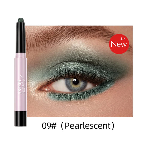 12-Color Pearlescent Eyeshadow & Eyeliner Pencil – Waterproof & Long-Lasting