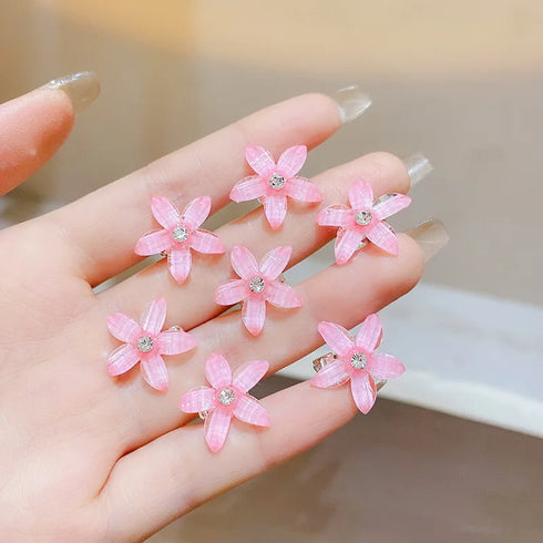 10pcs Mini Flower Hair Claw Clips – Stylish Everyday Hair Accessories