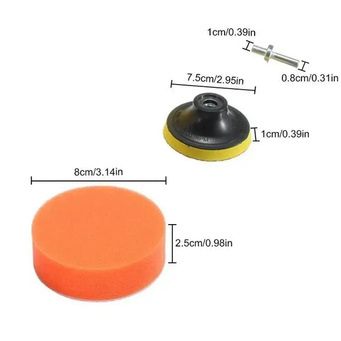 Polishing Sponge Plate Set for Electric Drill - Car Waxing & Grinding Wheel