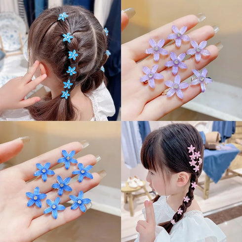 10pcs Mini Flower Hair Claw Clips – Stylish Everyday Hair Accessories