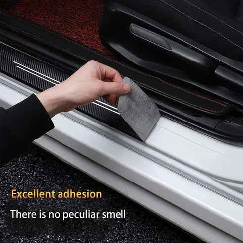 Universal Carbon Fiber Car Door Sill Protector – Durable & Stylish