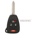 Jingyuqin Car Key Shell Case for Chrysler, Dodge, RAM, Jeep - 2/3/4/5/6 Buttons