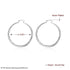 925 Sterling Silver Circle Hoop Earrings – 5CM Elegant Design