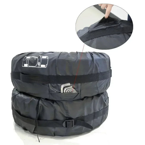 1PCS Universal Car Spare Tire Cover, Dust-proof 210D Oxford Cloth Protector