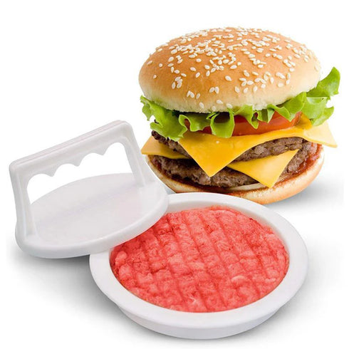Multi-function hamburger press mold for shaping even burger patties.